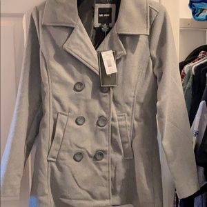 Light grey pea coat